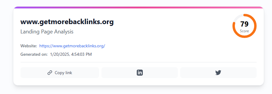 Comprehensive SEO analysis report