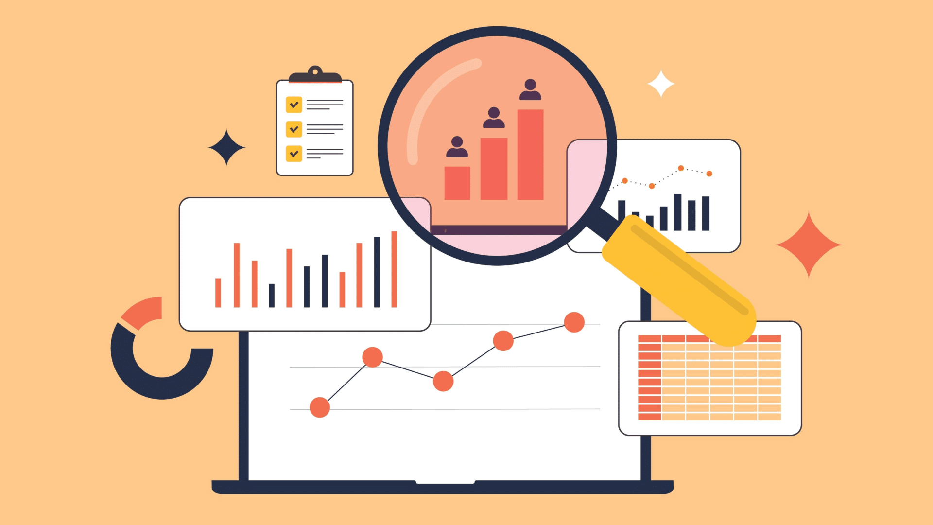 Competitor Backlink Analysis Illustration